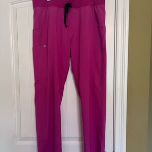 FIGS Women's Kade Electric Orchid Scrub Pants, size large